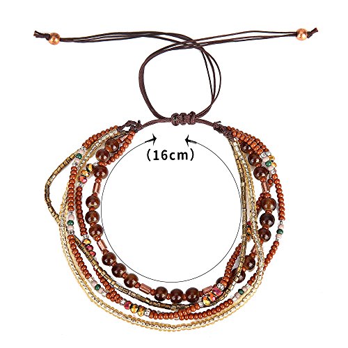 Handmade Bohemian Braided Bead Bracelet for Women