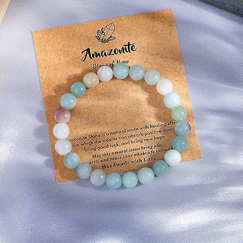 Moroccan Amazonite Healing Crystal Bracelet for Women