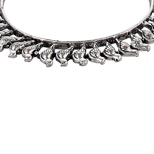 Oxidized Silver Plated Boho Bird Bracelet