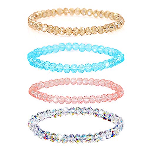 Sparkling Moroccan Beaded Crystal Bracelet Set