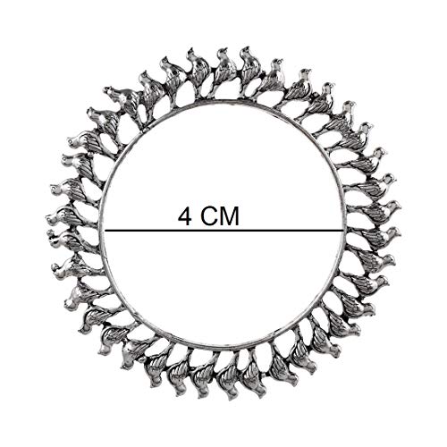 Oxidized Silver Plated Boho Bird Bracelet