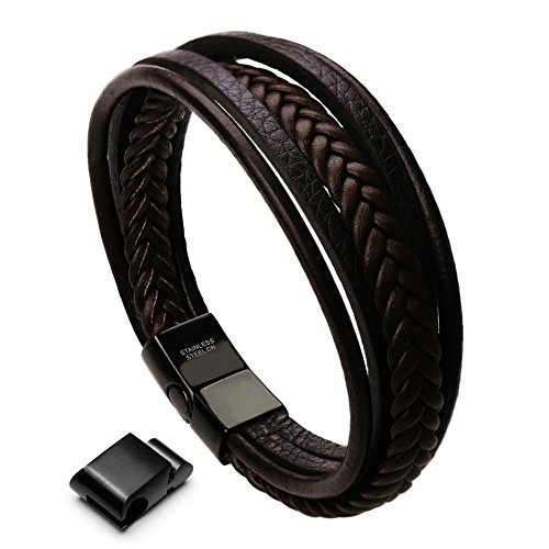 Men's Multi-Layer Braided Leather Bracelet