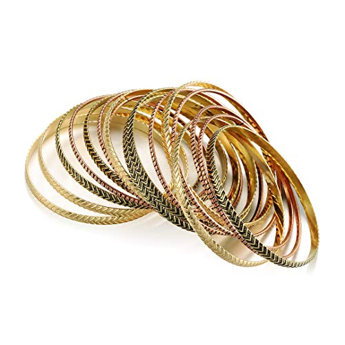 Moroccan Aztec Inspired Multi Bangles Set of 16