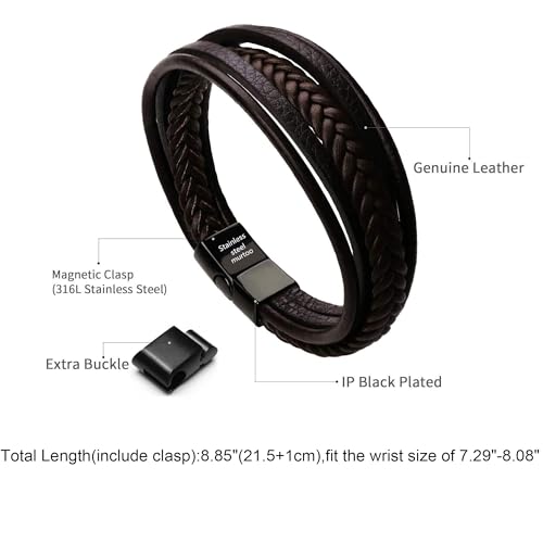 Men's Multi-Layer Braided Leather Bracelet
