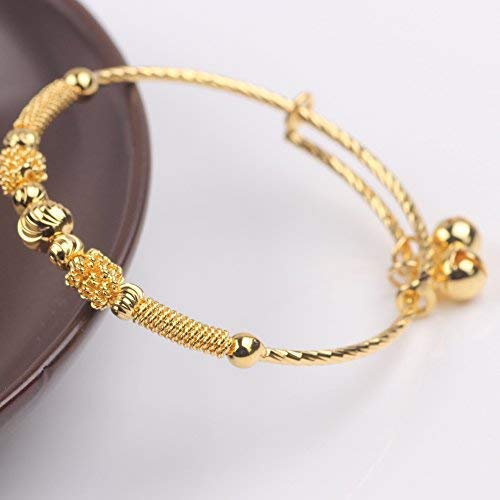 Adjustable 24K Gold Plated Children's Bracelets (2pcs)