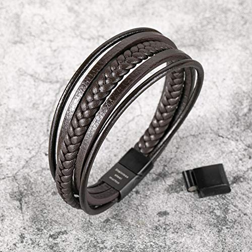 Men's Multi-Layer Braided Leather Bracelet