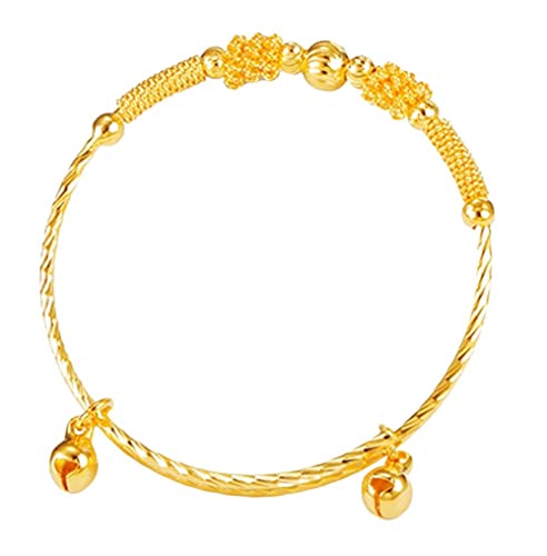 Adjustable 24K Gold Plated Children's Bracelets (2pcs)
