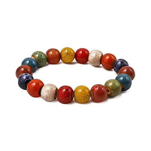 Colorful Minachi Bohemian Round Beads Bracelet