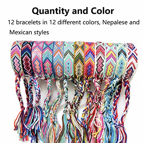 Colorful Woven Friendship Bracelets for All Ages