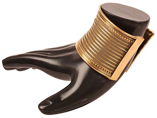 Antique Gold Tone Brass Cuff Bracelet for Women