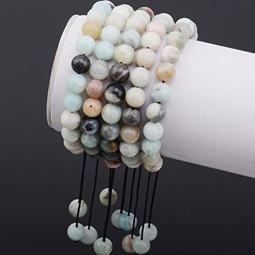 Colorful Amazonite Gemstone Macrame Bracelet for Healing