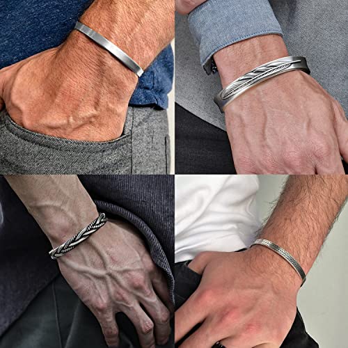 Moroccan Silver Cuff Bracelets with Leaf Design