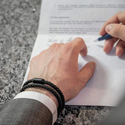 Genuine Braided Leather Bracelet for Men/Women