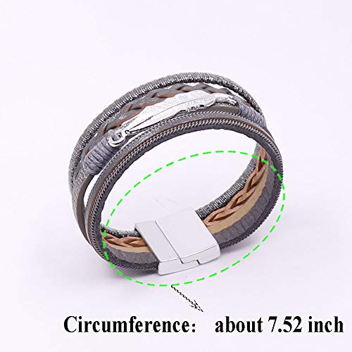 Boho Tree of Life Leather Wrap Bracelet