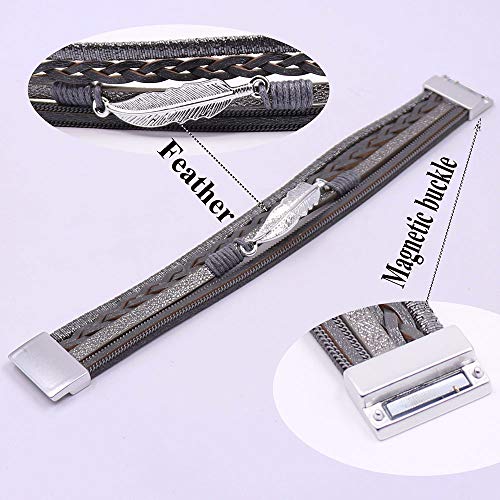 Boho Tree of Life Leather Wrap Bracelet