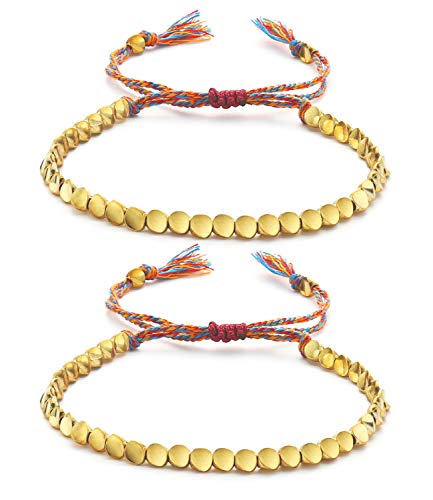 Handmade Tibetan Copper Bead Bracelet Set