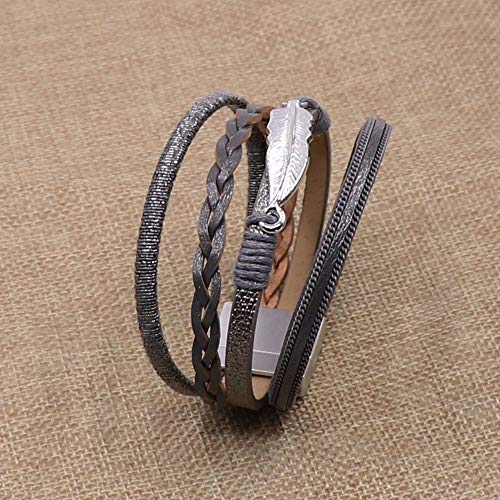 Boho Tree of Life Leather Wrap Bracelet