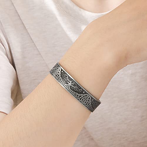 Yggdrasil Tree of Life Stainless Steel Bracelet