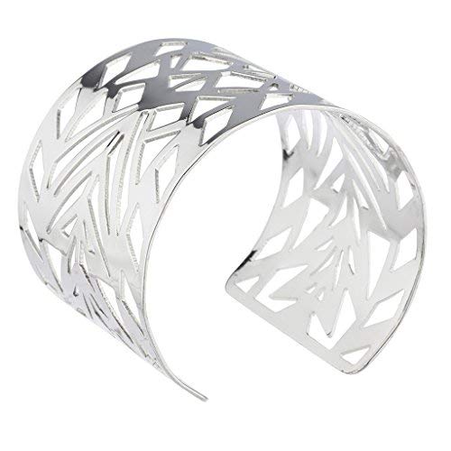 Silver Aztec Style Geo Cutout Bracelet Cuff