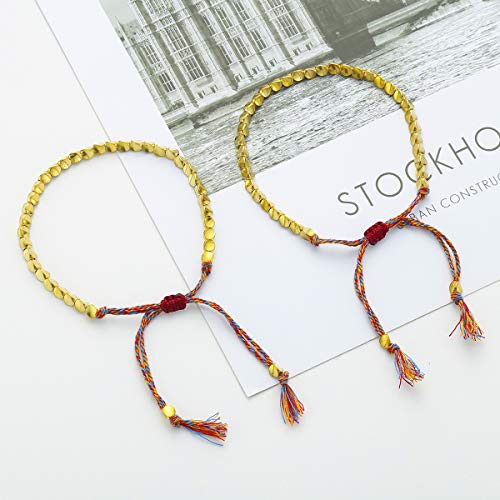 Handmade Tibetan Copper Bead Bracelet Set