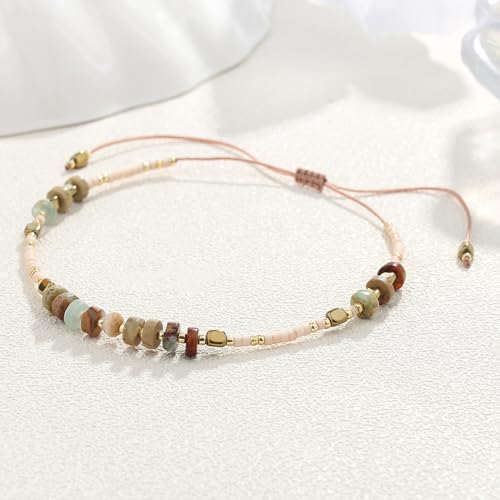 Handmade Braided Seed Bead Boho Friendship Bracelet