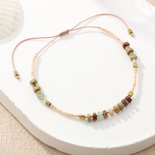 Handmade Braided Seed Bead Boho Friendship Bracelet