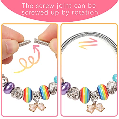 Charming Pink Bracelets Set for Kids - 6PC