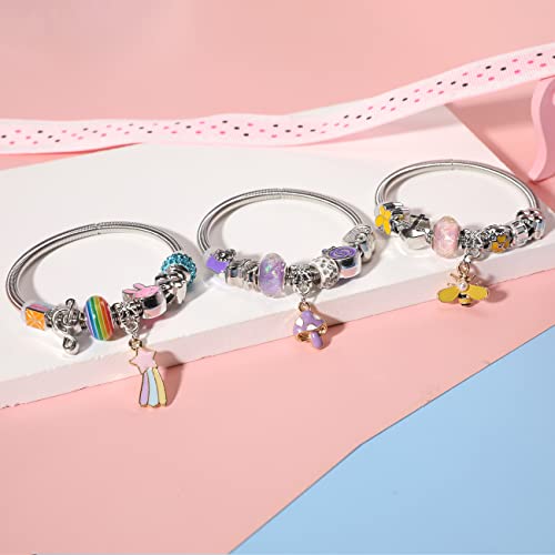 Charming Pink Bracelets Set for Kids - 6PC