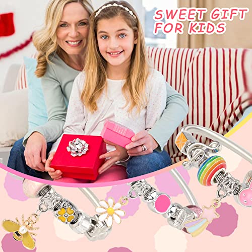 Charming Pink Bracelets Set for Kids - 6PC