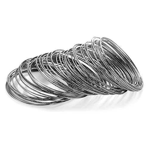 70pcs Mixed Metal Vintage Moroccan Bracelets Set