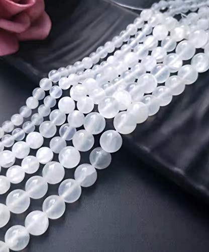 Moroccan Satin Spar Selenite Beads - 10mm