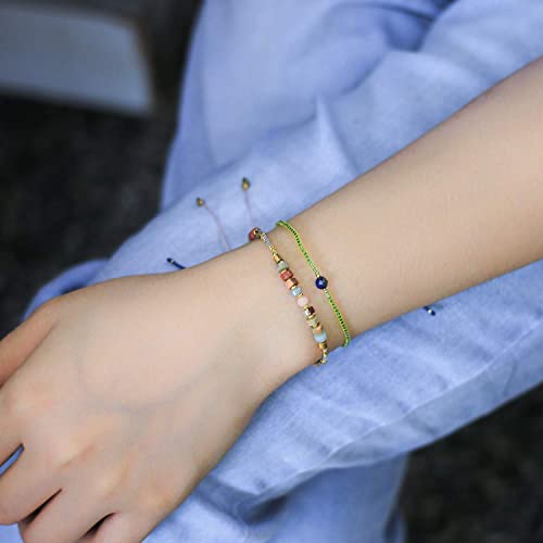 KELITCH Handmade Seed Beaded Friendship Bracelets