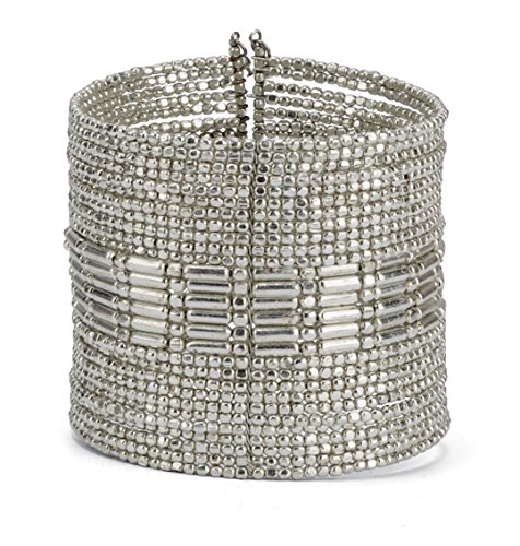 Boho Silver Metal Cuff Bracelet for Women