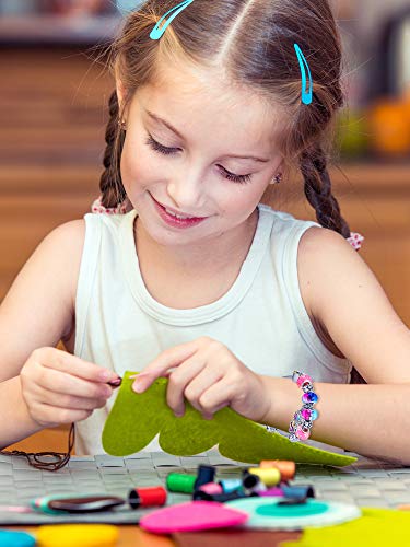 Colorful Unicorn Crystal Charm Bracelet Bangle Set