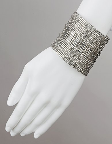 Boho Silver Metal Cuff Bracelet for Women