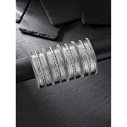 Aheli Ethnic Oxidized Bangle Set for Women