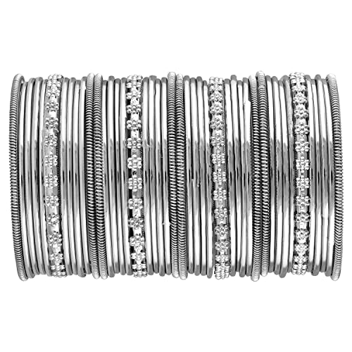 Aheli Ethnic Oxidized Bangle Set for Women