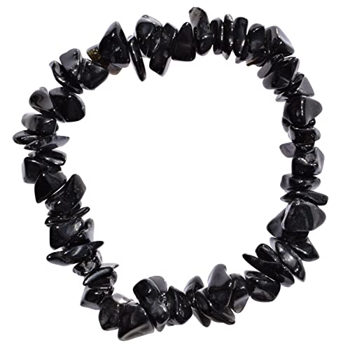 Natural Crystal Chip Bead Bracelet with Selenite