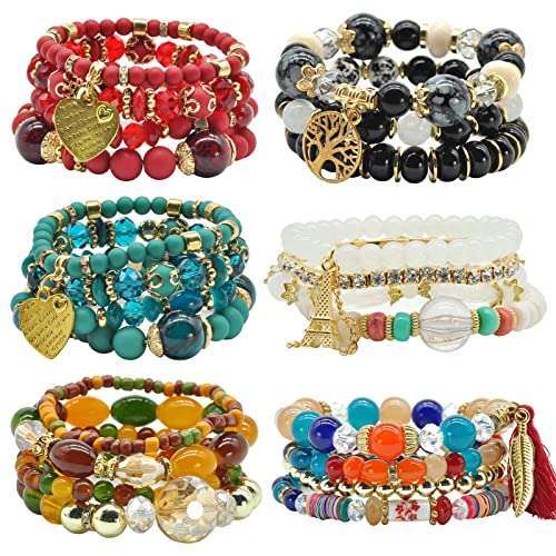 Colorful Bohemian Stackable Bracelets for Women