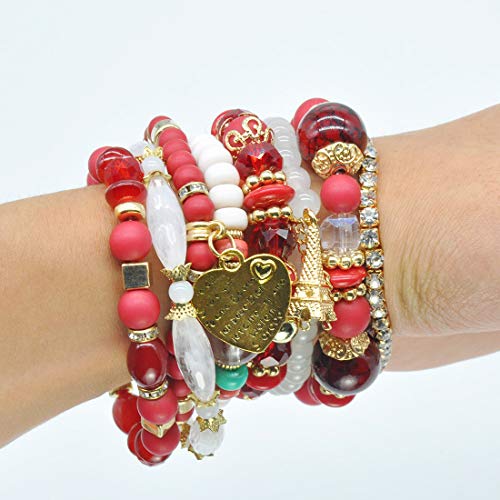 Colorful Bohemian Stackable Bracelets Set for Women