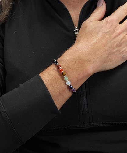 Chakra Gemstone Stretch Bracelet - Black Tourmaline