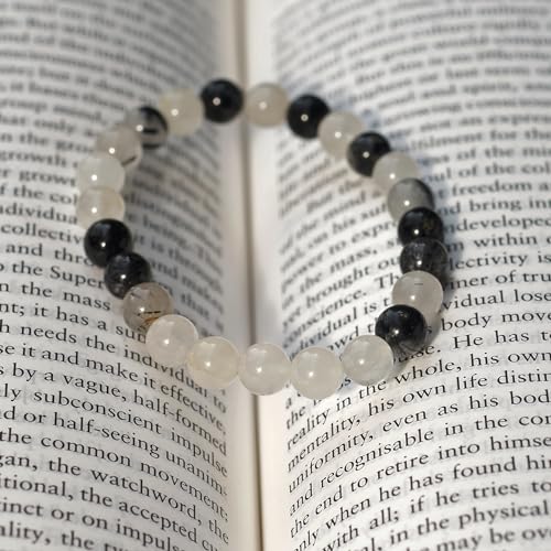 Handmade Black Rutile Gemstone Manifestation Bracelet