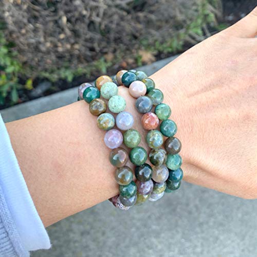 Moroccan Indian Agate Gemstone Beaded Bracelet