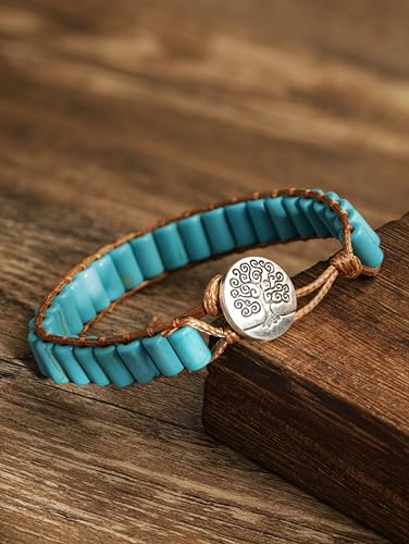 Bohemian Natural Stone Wrap Bracelets for All