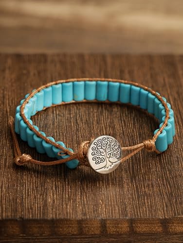 Bohemian Natural Stone Wrap Bracelets for All