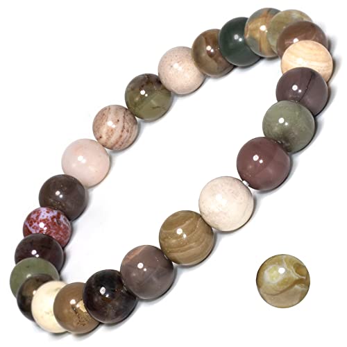 Handmade Moroccan Gemstone Bracelet with Quartz Beads