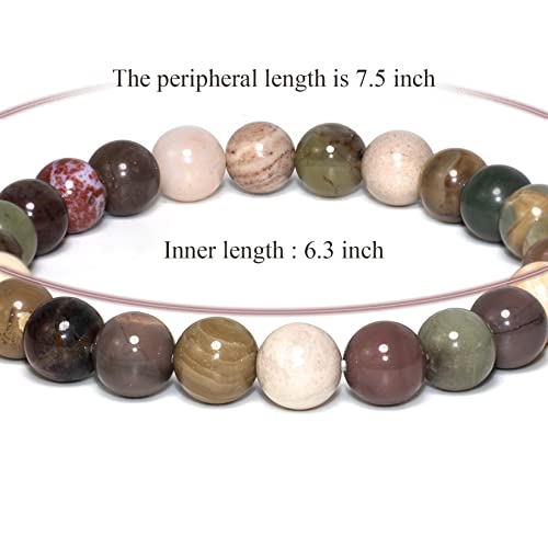 Handmade Moroccan Gemstone Bracelet with Quartz Beads