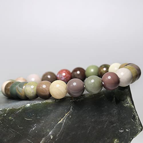 Handmade Moroccan Gemstone Bracelet with Quartz Beads