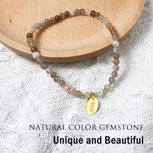 Persian Gulf Agate Bead Bracelet with Pearls