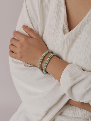 Bohemian Turquoise Stone Wrap Bracelet for Women
